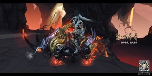 “势如雷霆，焚天裂地”——伽蓝演兵冠军霸气坐骑『裂地犀尊』展示　作者：香格里拉-小脆皮